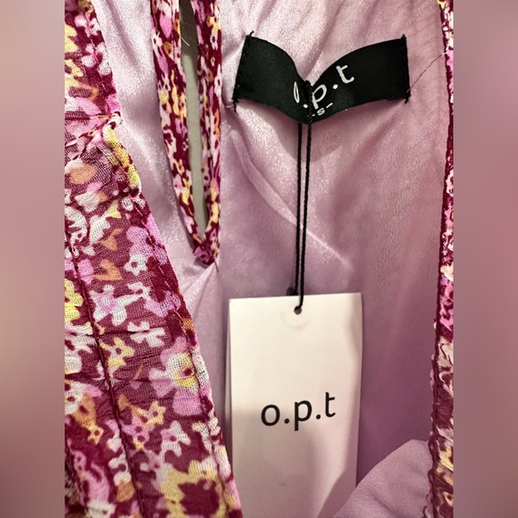 Anthropologie Pink Floral Midi Dress - Picture 5 of 11